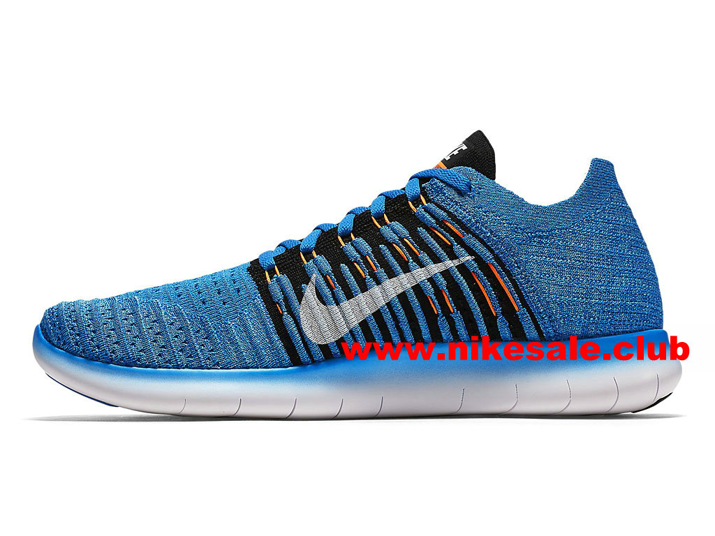 nike free rn flyknit homme bleu